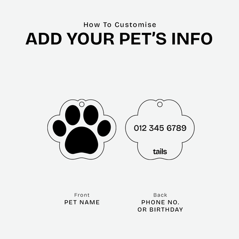 Paw Series Pet ID Tag